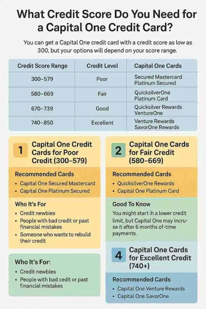 What Credit Score Do You Need for a Capital One Credit Card